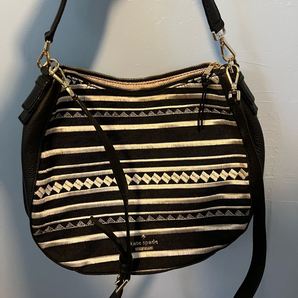 Aztec print black Kate spade bag